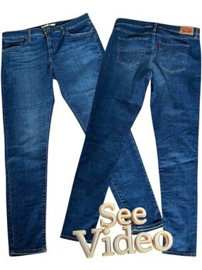 LEVIS 720 High Rise Super Skinny Med Wash 31 x 28.5”